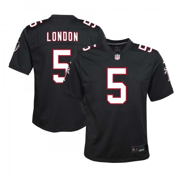 Youth Atlanta Falcons Drake London Nike Black Game Jersey