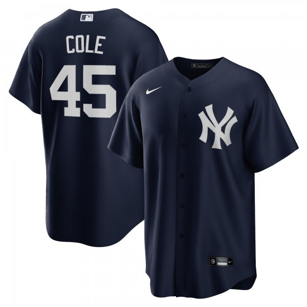 Men's New York Yankees Gerrit Cole Nike Navy Alternate Replica Player Name Jersey