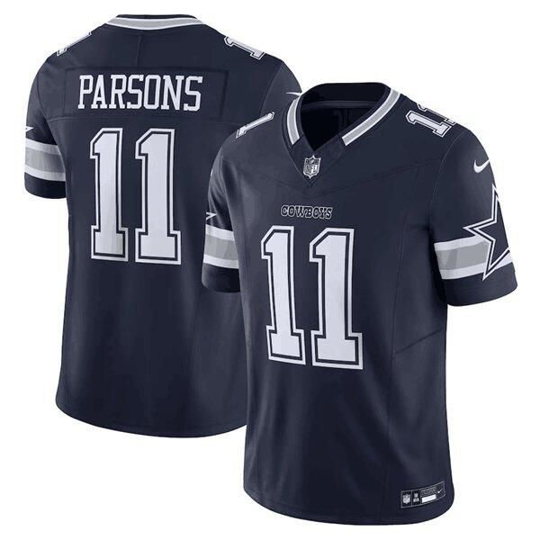 Men's Dallas Cowboys #11 Micah Parsons Navy 2023 F.U.S.E. Limited Stitched Football NFL Jersey