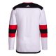 Men's New Jersey Devils  adidas White Away Primegreen Jersey