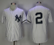 Mitchell And Ness 1995 New York Yankees #2 Derek Jeter White Strip Throwback Stitched MLB Jersey