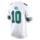 Men's Miami Dolphins Tyreek Hill Nike White Alternate Game Jersey