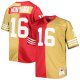 Men's San Francisco 49ers Joe Montana Mitchell & Ness Scarlet/Gold Big & Tall Split Legacy Retired Player Replica Jersey