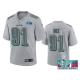 Youth Philadelphia Eagles Fletcher Cox Gray Super Bowl LVII Atmosphere Jersey