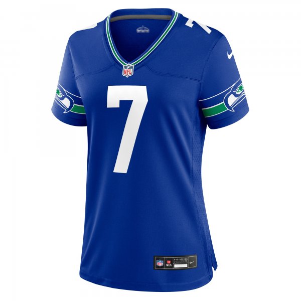 Women's Seattle Seahawks Geno Smith Nike Royal Player Jersey