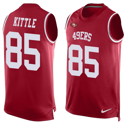 Men's Nike San Francisco 49ers #85 George Kittle Limited Player Red NFL Jersey