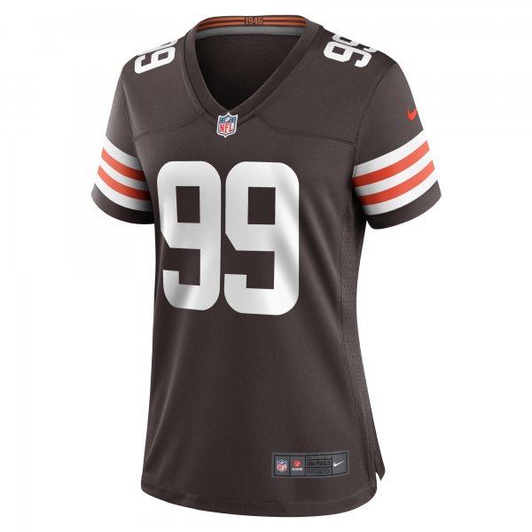 Women's Cleveland Browns Za'Darius Smith Nike  Brown Team Game Jersey