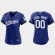 Women Los Angeles Dodgers Custom Royal 2021 City Connect Replica Jersey