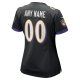 Women's Nike Black Baltimore Ravens Alternate Custom Game Jersey