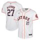 Youth Houston Astros Jose Altuve Nike White Home Limited Player Jersey