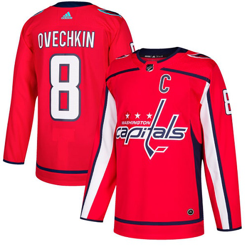 Adidas Washington Capitals #8 Alex Ovechkin Red Home Stitched Youth NHL Jersey