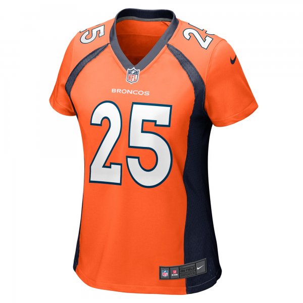 Women's Denver Broncos Samaje Perine Nike Orange Game Player Jersey