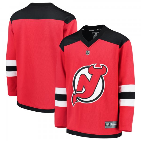 Youth New Jersey Devils Fanatics Red Home Replica Blank Jersey