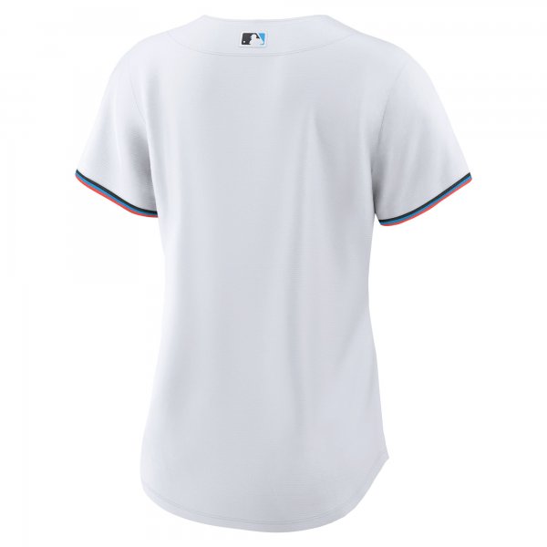 Women's Miami Marlins Nike White Home Blank Replica Jersey