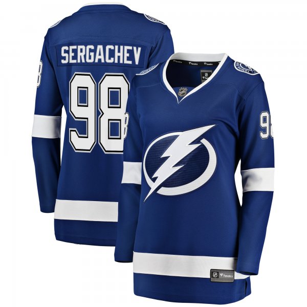 Women's Tampa Bay Lightning Mikhail Sergachev Fanatics Blue Breakaway Player Jersey