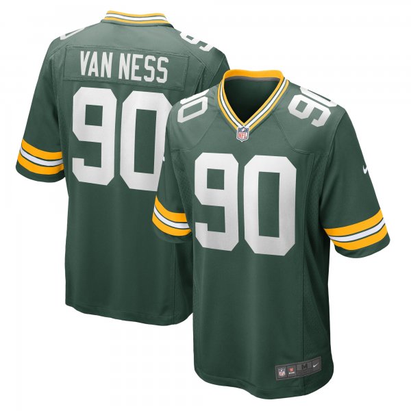 Men's Green Bay Packers Lukas Van Ness Nike Green 2023 NFL Draft First Round Pick Game Jersey