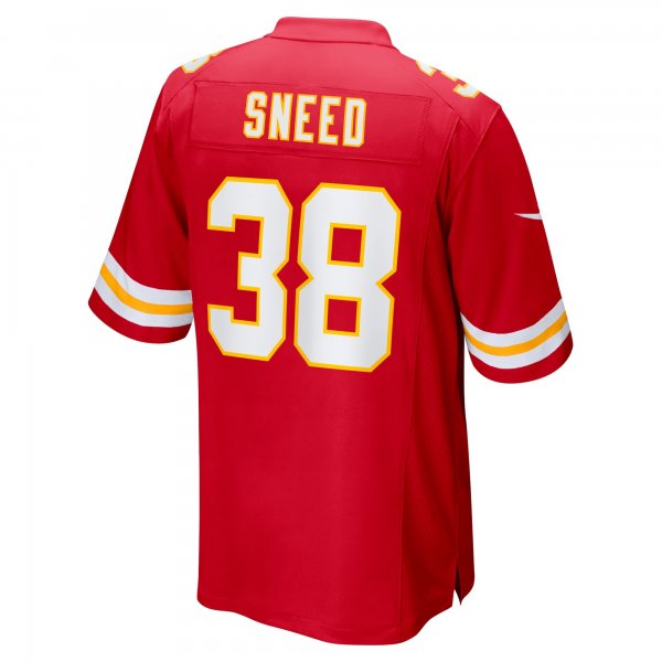 Men's Kansas City Chiefs L'Jarius Sneed Nike Red Super Bowl LVIII Game Jersey