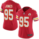 Nike Kansas City Chiefs #95 Chris Jones Red Team Color Women's Stitched NFL Vapor Untouchable Limited Jersey