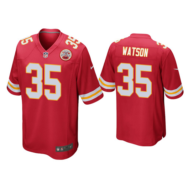 Men's Nike NFL Kansas City Chiefs Jaylen Watson #35 Red Limited Jersey