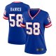 Women's New York Giants Carl Banks Nike Royal Classic Retired Player Game Jersey