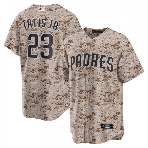 Men's San Diego Padres Fernando Tatis Jr. Nike Camo USMC Alternate Replica Player Jersey