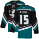 Adidas Anaheim Ducks #15 Ryan Getzlaf Black/Teal Alternate Stitched NHL Jersey