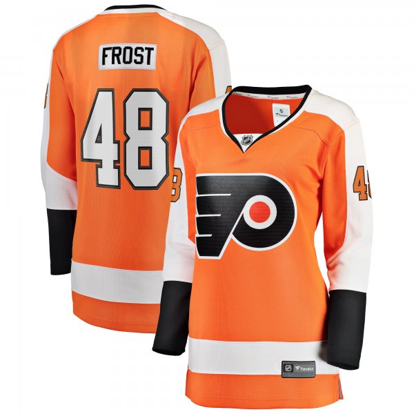 Women's Philadelphia Flyers Morgan Frost Fanatics Orange Breakaway Player Jersey