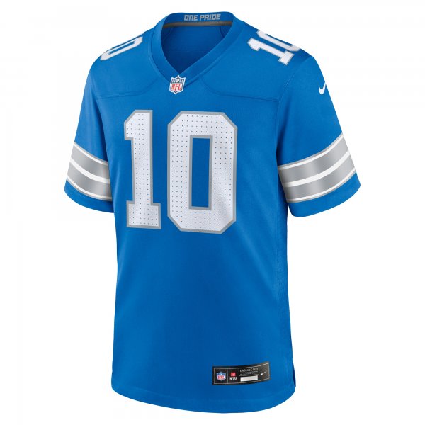 Men's Detroit Lions Tre'Quan Smith Nike  Blue Game Jersey