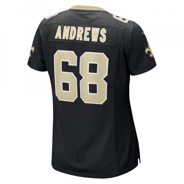 Women's New Orleans Saints Josh Andrews Nike Black Game Player Jersey