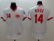 Cincinnati Reds #14 Pete Rose White Flexbase Collection Cooperstown Stitched MLB Jersey