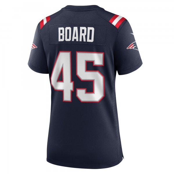 Women's New England Patriots Chris Board Nike Navy Game Player Jersey