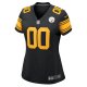 Women's Pittsburgh Steelers  Nike Black Alternate Custom Game Jersey