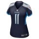 Women's Tennessee Titans Chris Moore Nike  Navy  Game Jersey