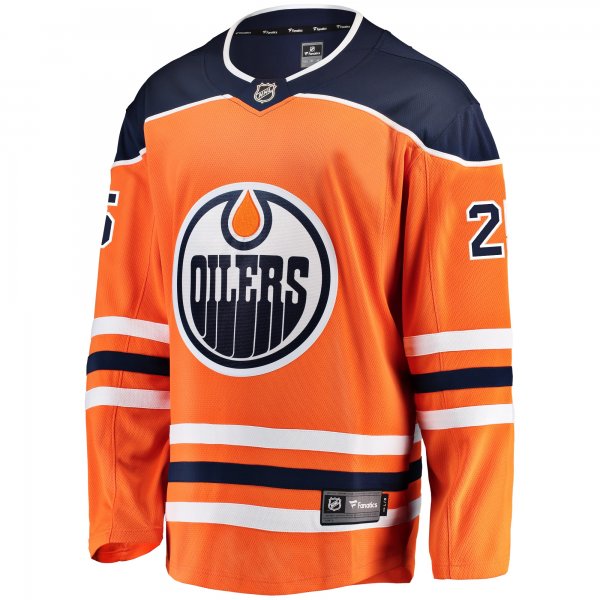 Men's Edmonton Oilers Darnell Nurse Fanatics Orange Breakaway Player Jersey