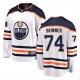 Men Edmonton Oilers #74 Stuart Skinner White Road Stitched NHL Jersey