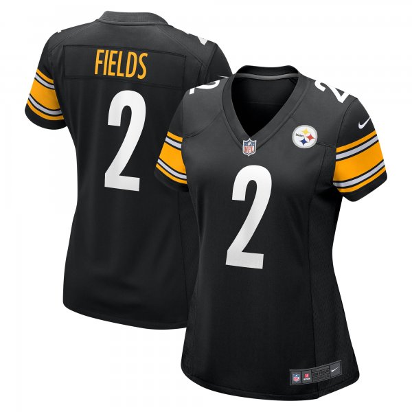 Women's Pittsburgh Steelers Justin Fields Nike Black Game Player Jersey