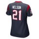 Women's Houston Texans Steven Nelson Nike Navy Game Player Jersey