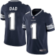 Men's Nike Dallas Cowboys #1 Dad Navy Blue Team Color Vapor Untouchable Limited NFL Jersey