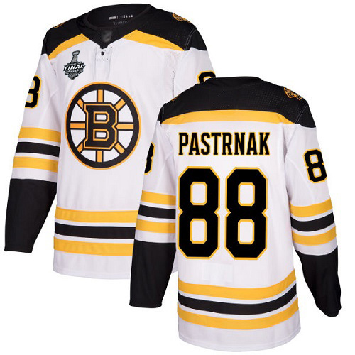 Boston Bruins #88 David Pastrnak White Road Stanley Cup Final Bound Stitched Adidas NHL Jersey