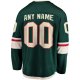 Men's Minnesota Wild Fanatics Green Home Breakaway Custom Jersey