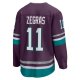 Men's Anaheim Ducks Trevor Zegras Fanatics Purple 30th Anniversary Premier Breakaway Jersey