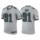 Men's Philadelphia Eagles #91 Fletcher Cox Silver 2021 Limited NFL Jersey