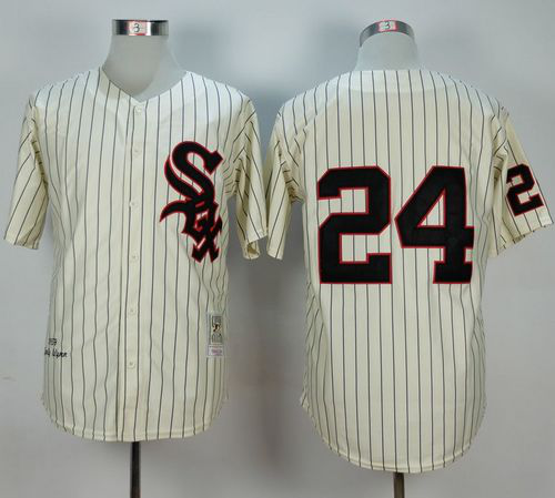 Mitchell And Ness 1959 Chicago White Sox #24 Early Wynn Cream Stitched MLB Jersey