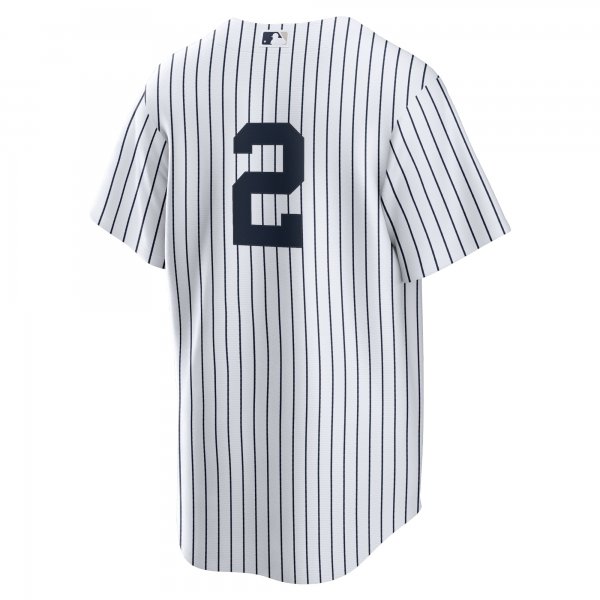 Men's New York Yankees Derek Jeter Nike White/Navy Replica Jersey