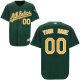 Oakland Athletics Personalized Green MLB Jersey (S-3XL)