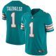 Men's Miami Dolphins Tua Tagovailoa Nike Aqua Alternate Vapor Limited Jersey